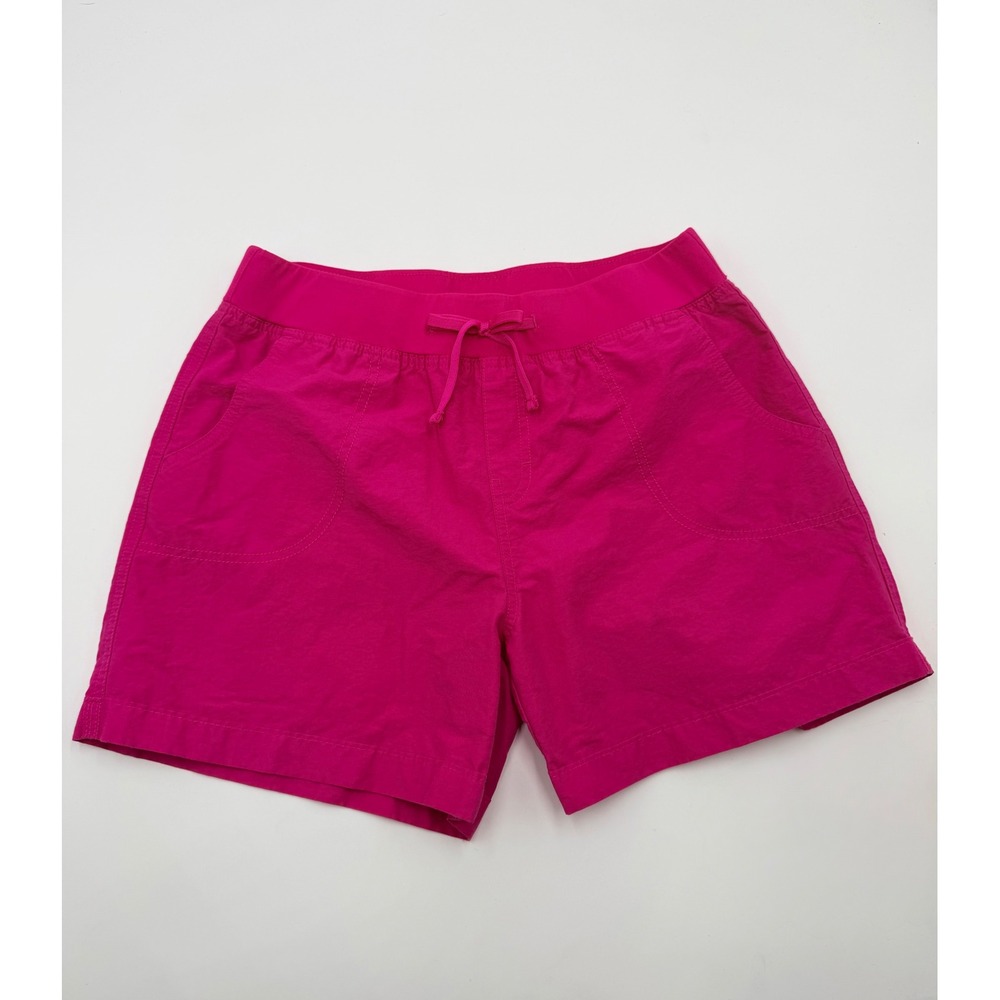 Columbia Youth Girls Pink Outdoor Hiking Shorts Size L 14/16 Drawstring Waist